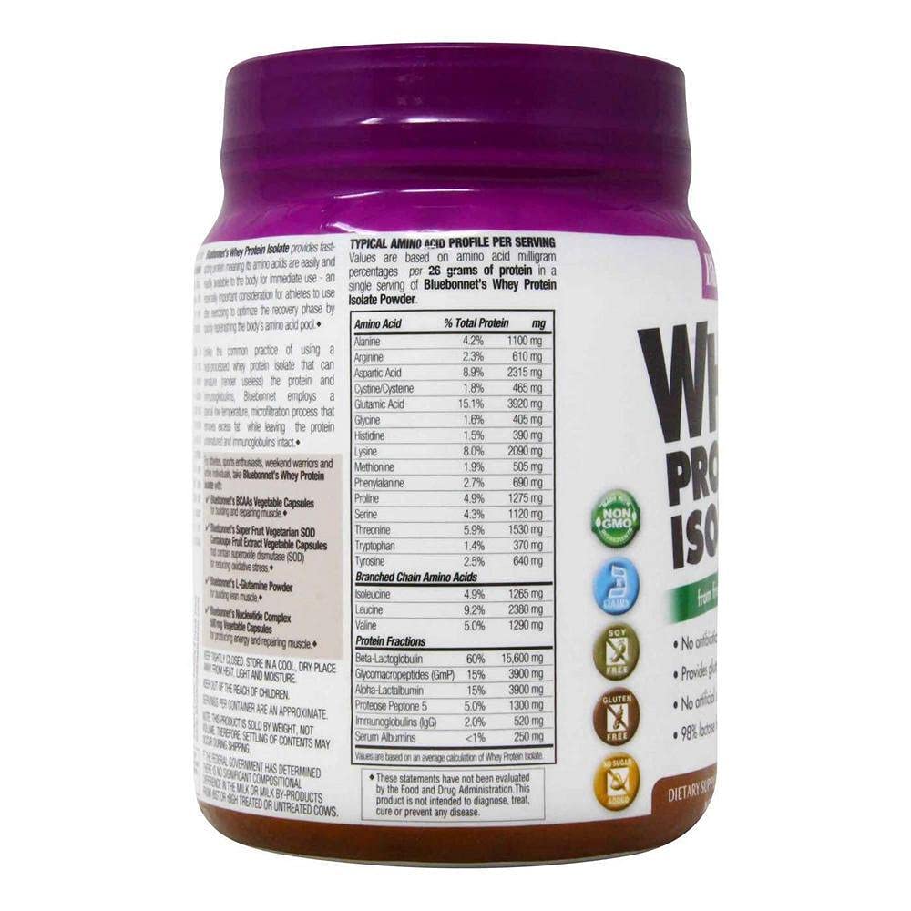 Bluebonnet Nutrition Whey Protein Isolate Powder, 1 lb, 16 count