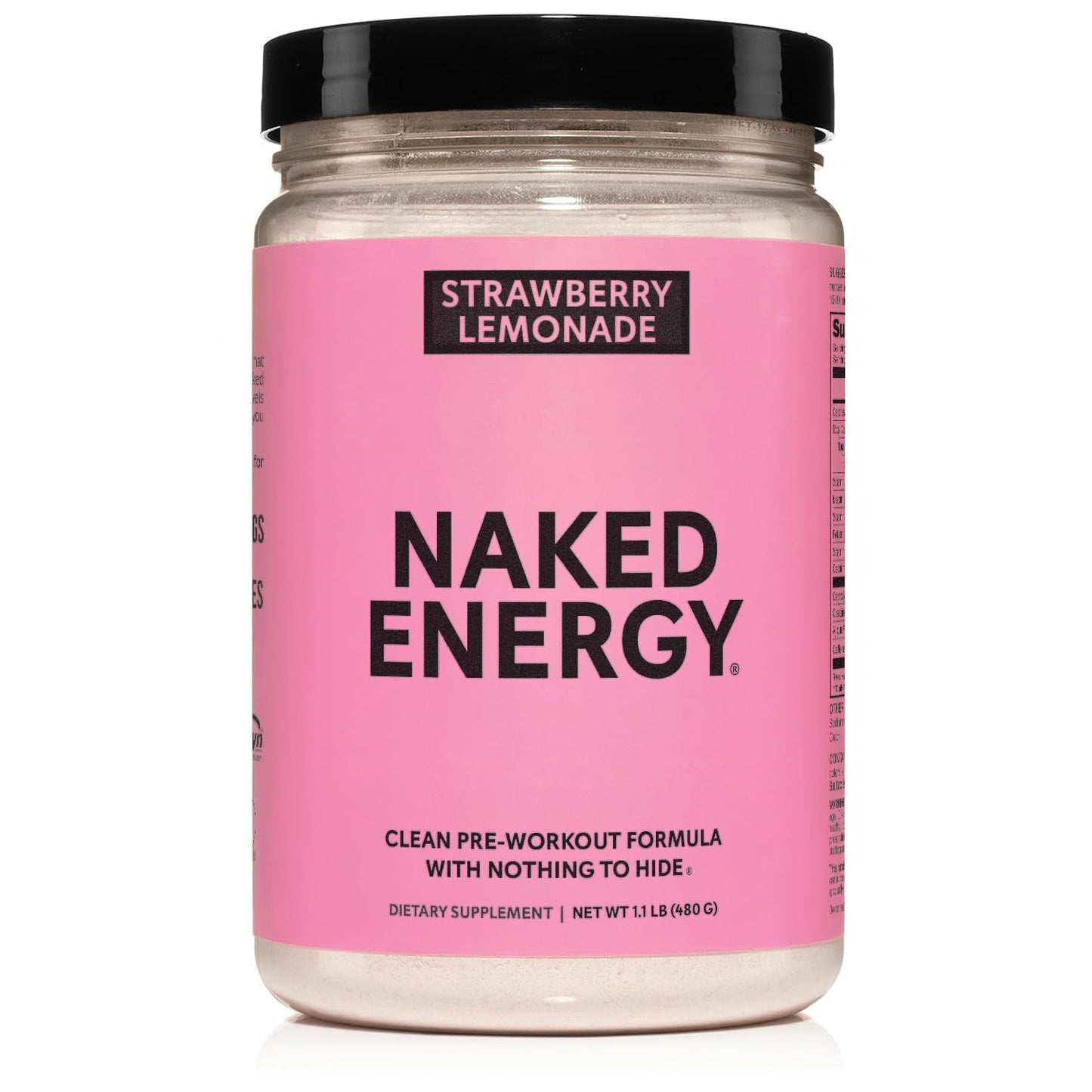 NAKED Strawberry Lemonade Energy Pre-Workout Powder, 16.9 oz