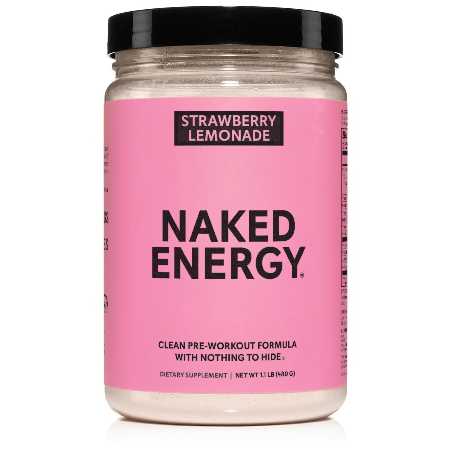 NAKED Strawberry Lemonade Energy Pre-Workout Powder, 16.9 oz