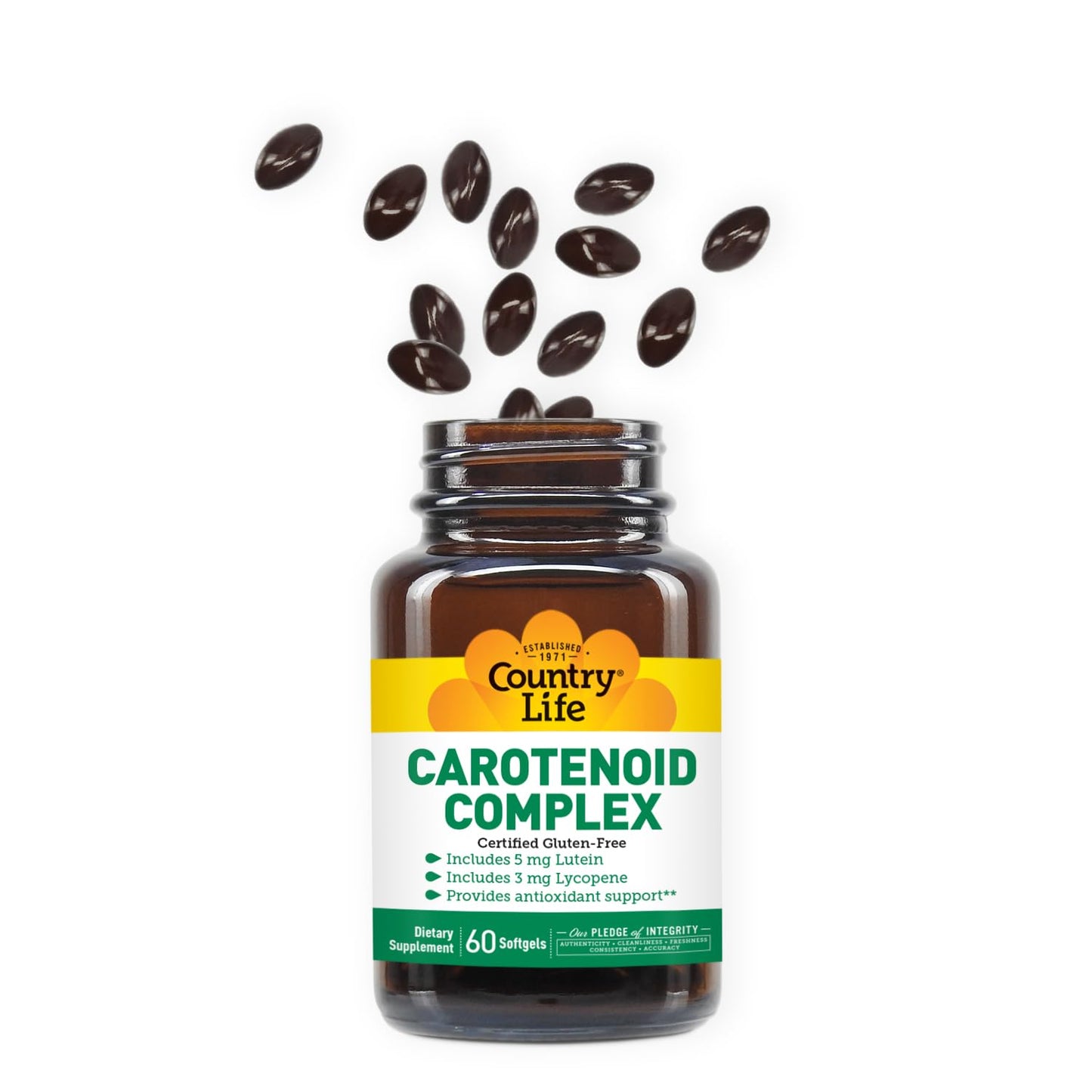 Country Life Carotenoid Complex with Lutein and Lycopene Softgel, 60