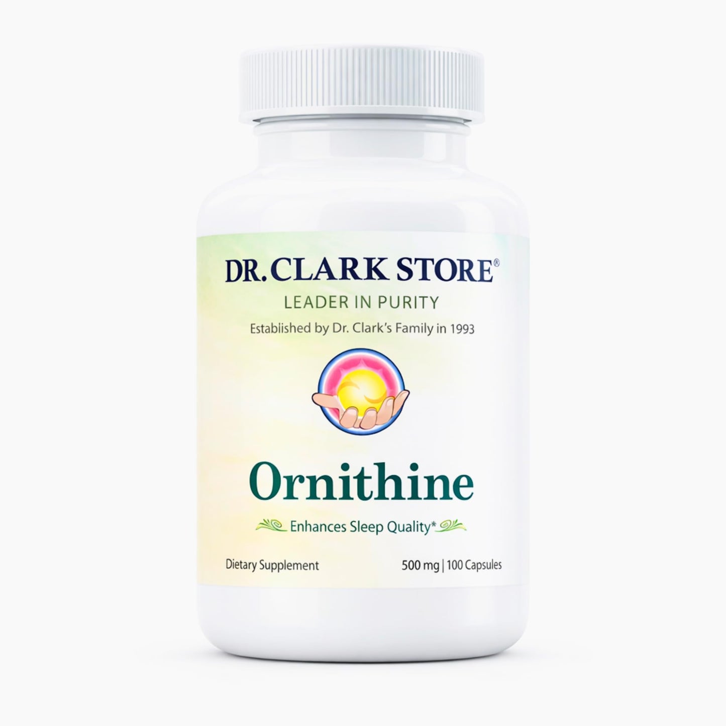 Dr Clark Store Ornithine Dietary Supplement 500mg Capsule, 100 Count