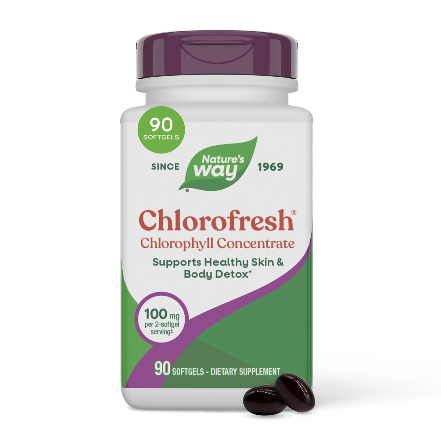 Nature's Way Chlorofresh Chlorophyll Concentrate Softgel, 90 Softgels