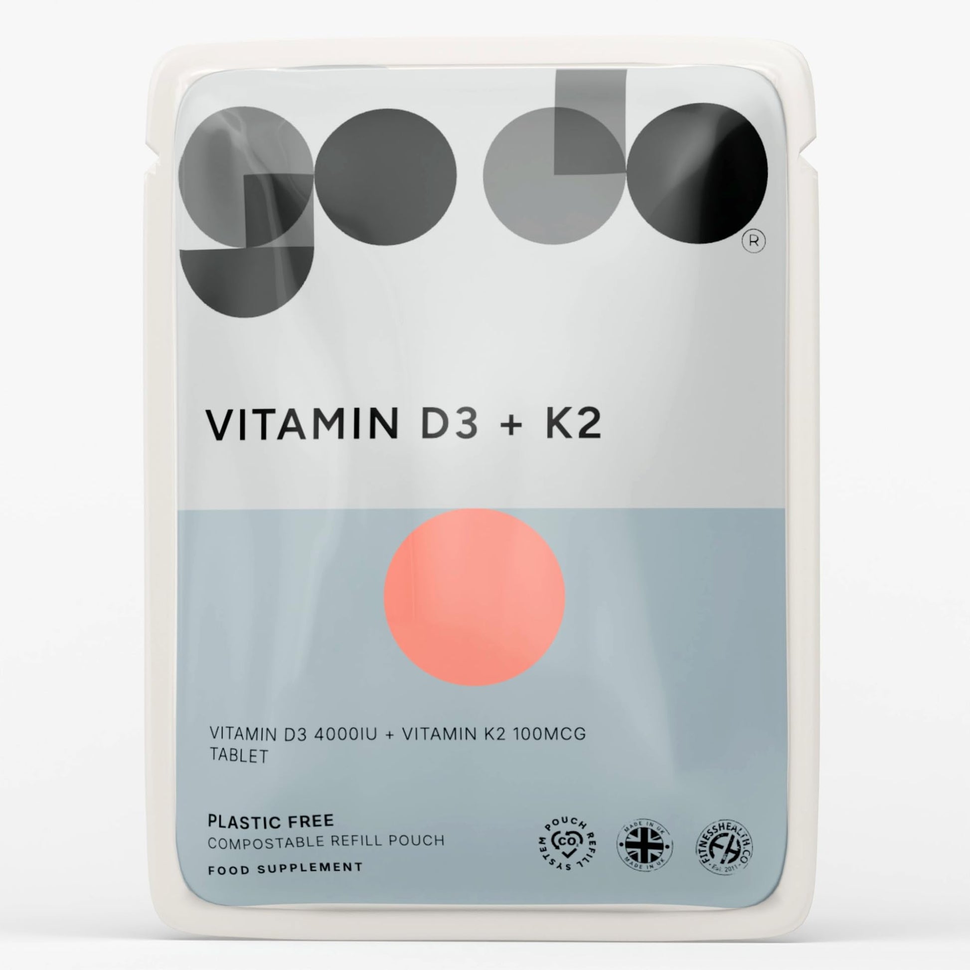 Fitness Health Vitamin D3 and K2 Tablets 120