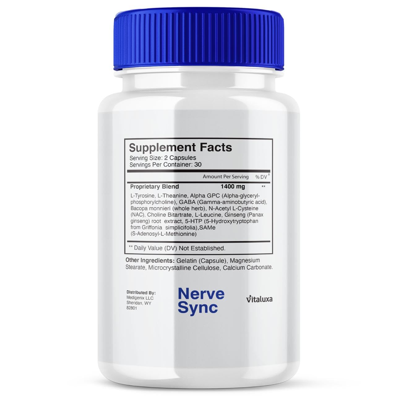 Vitaluxa Nerve Sync Capsules 60 Capsules