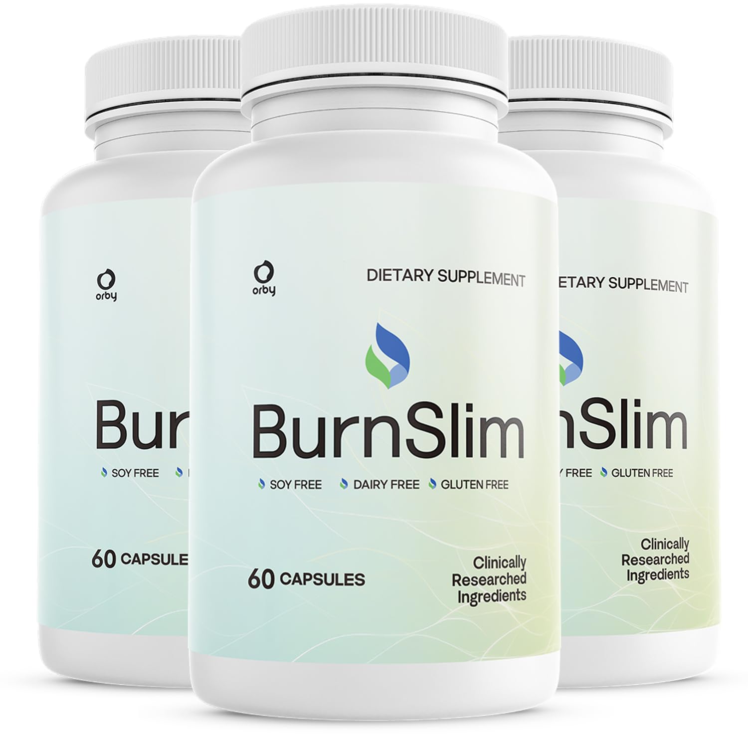Orby BurnSlim Daily Botanical Supplement with Olive Leaf, Moringa & Holy Basil Capsules, 180 Capsules