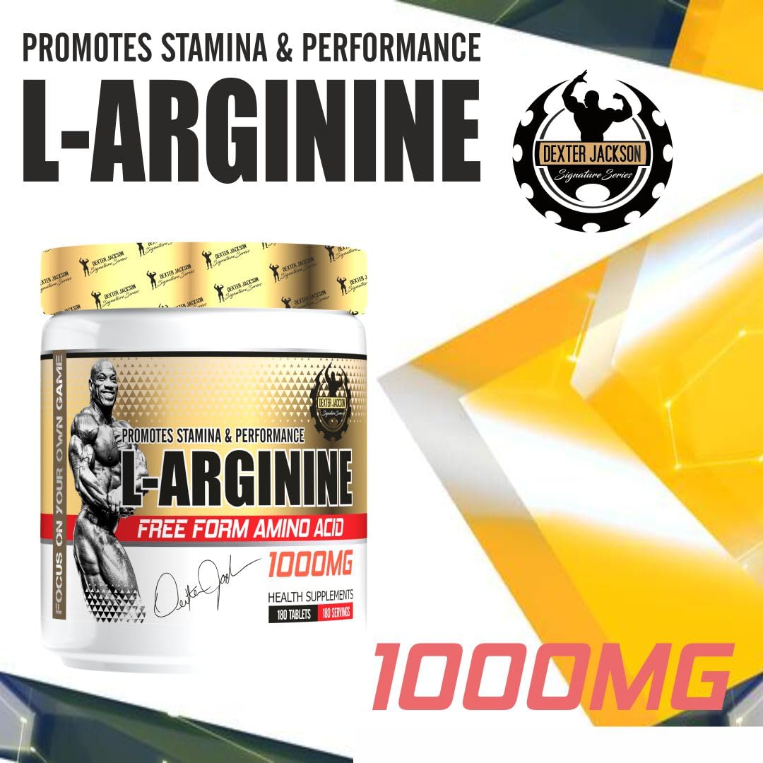 DEXTER JACKSON Gold Series L-Arginine 1000mg Tablet, 180 Tablets