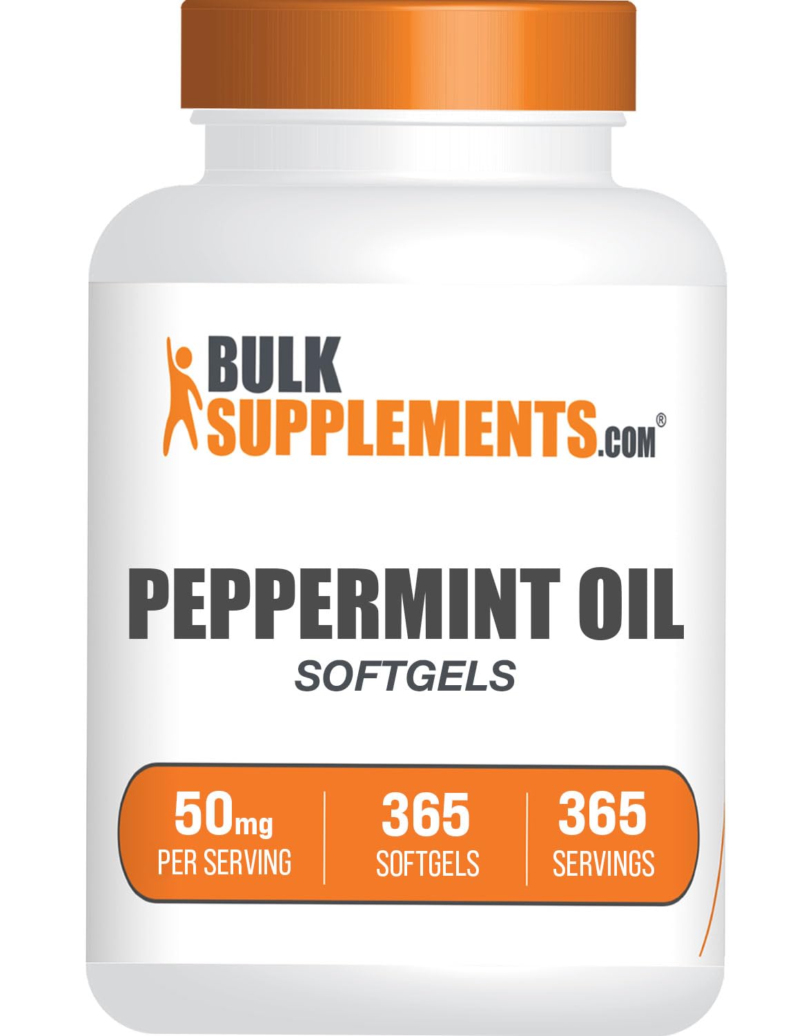 BulkSupplements Peppermint Oil Softgels 365 Count