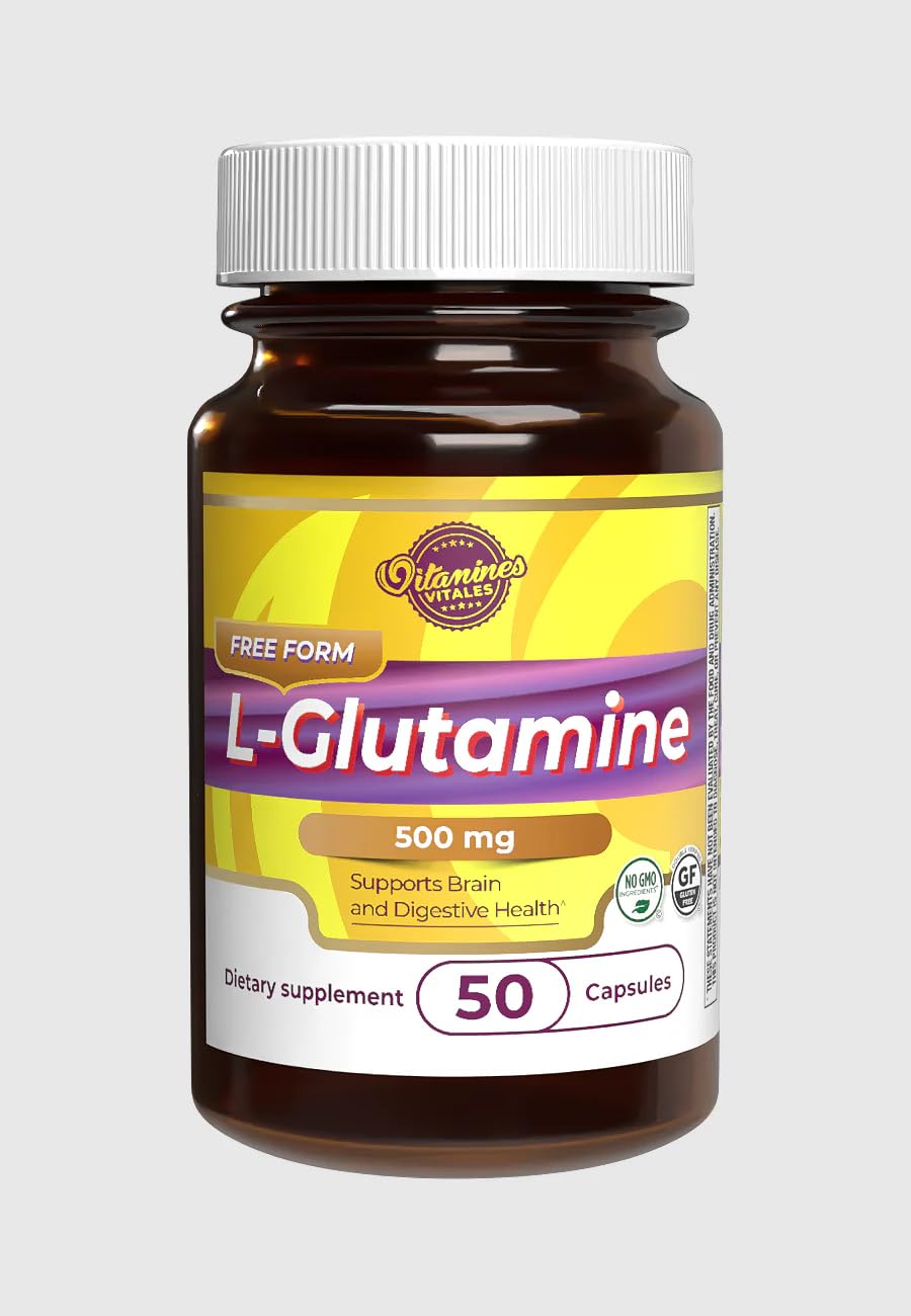 Vitamines Vitales L-Glutamine Capsule 50 Count