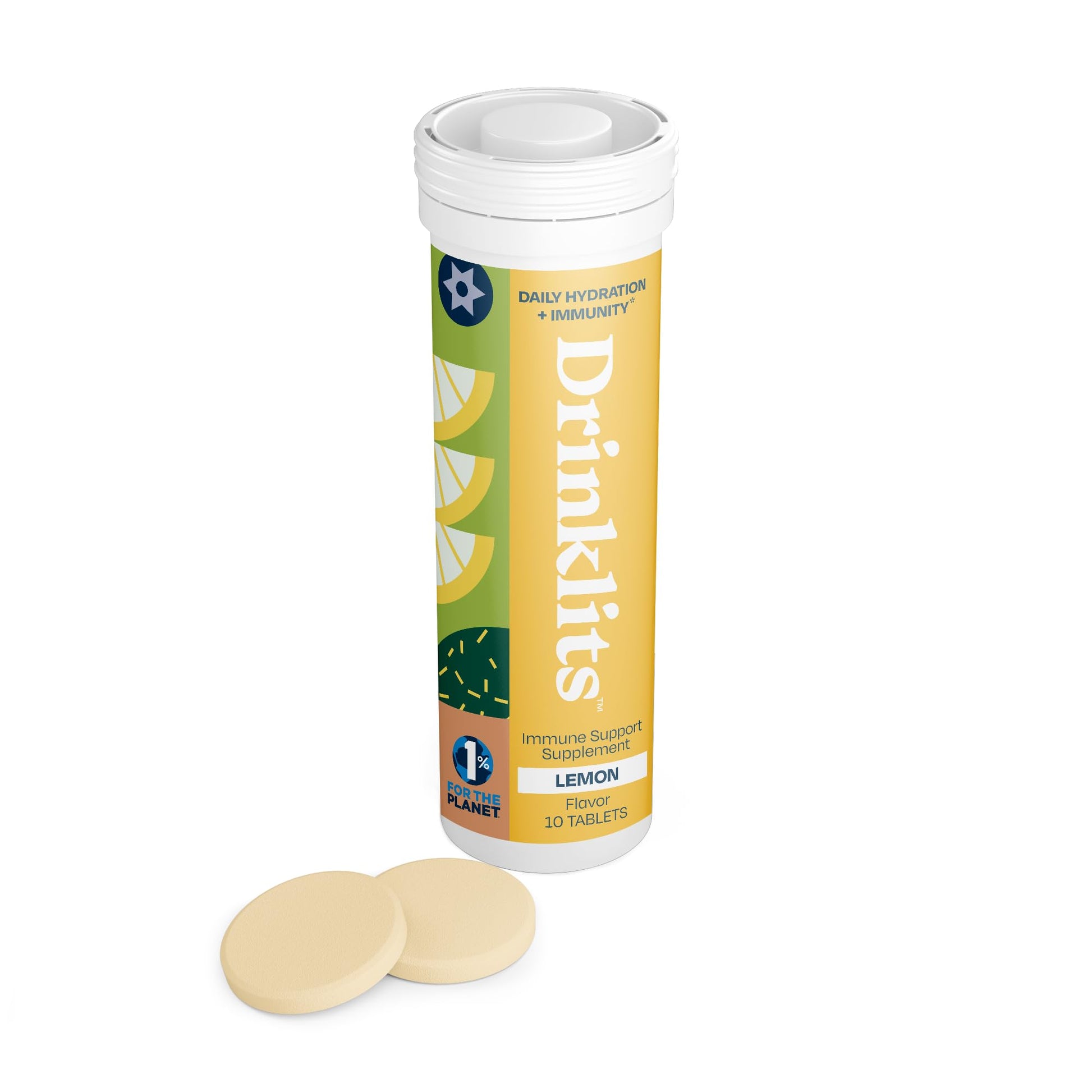 Drinklits Lemon Daily Immune Support Tablets, 10 Count