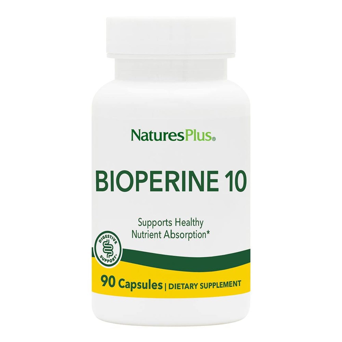 NaturesPlus Bioperine 10 Black Pepper Extract Capsules 90 Count