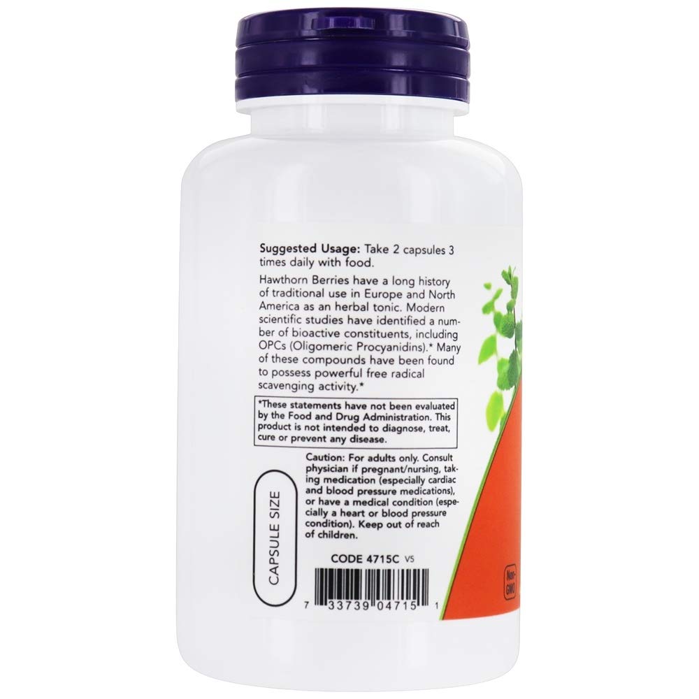 NOW Foods Hawthorn Berry 540mg Capsules 400 Count