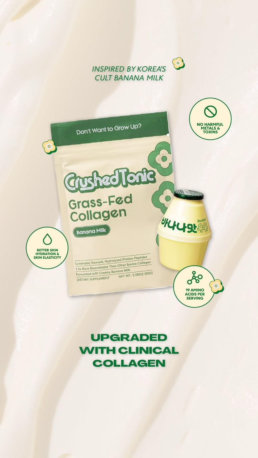 Crushed Tonic Korean Beauty Collagen Powder 1.76 oz