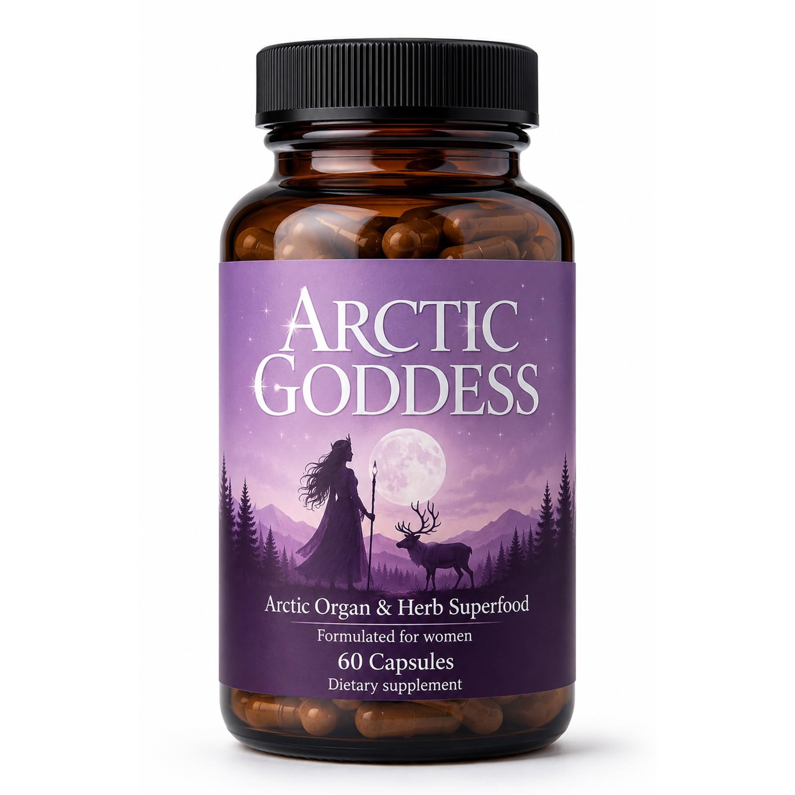 GFG Arctic Goddess Reindeer Supplement for Women 60 Capsules