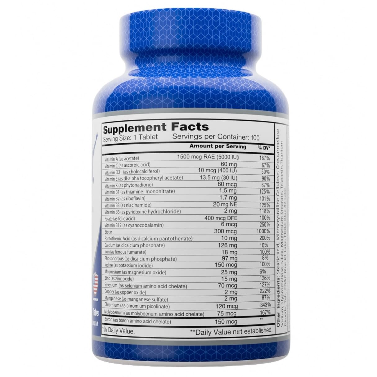 ALFA VITAMINS Multi Men Vitamins Dietary Supplement with Essential Vitamins & Minerals for Men - Amino Acids + Antioxidants, 100 Capsules