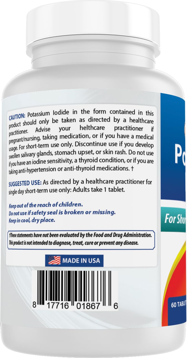 Best Naturals Potassium Iodide 65 mg Tablet, 720 Count