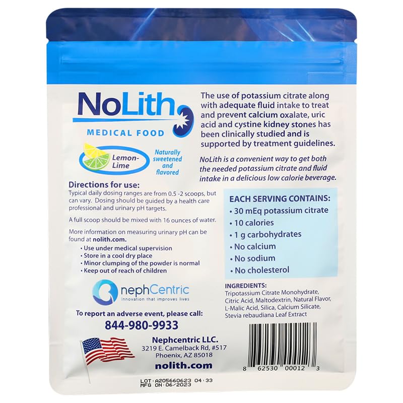 NEPHCENTRIC NoLith Lemon-Lime Powder 7.41 Ounce