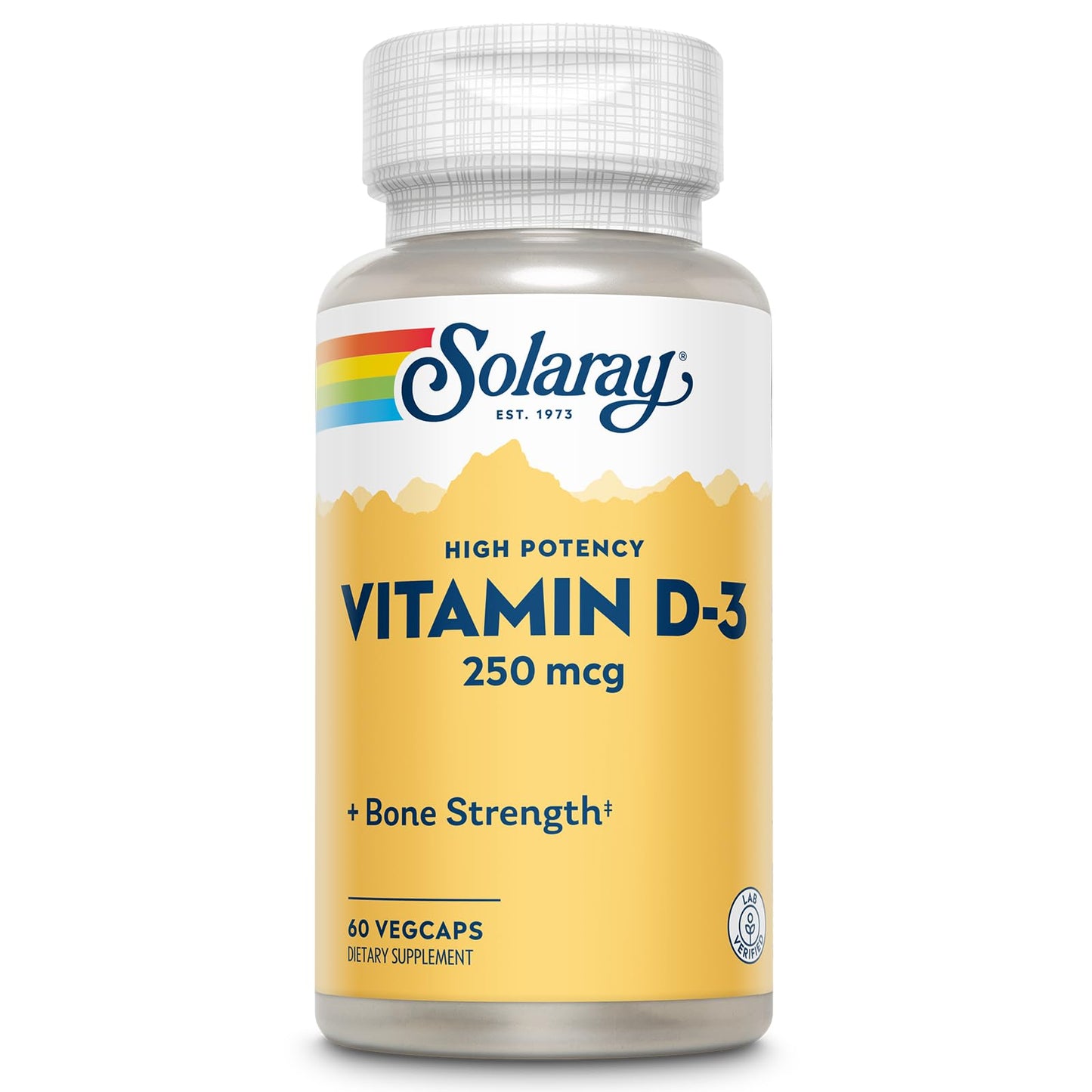 SOLARAY Vitamin D3 10000IU Capsules, 60 Count
