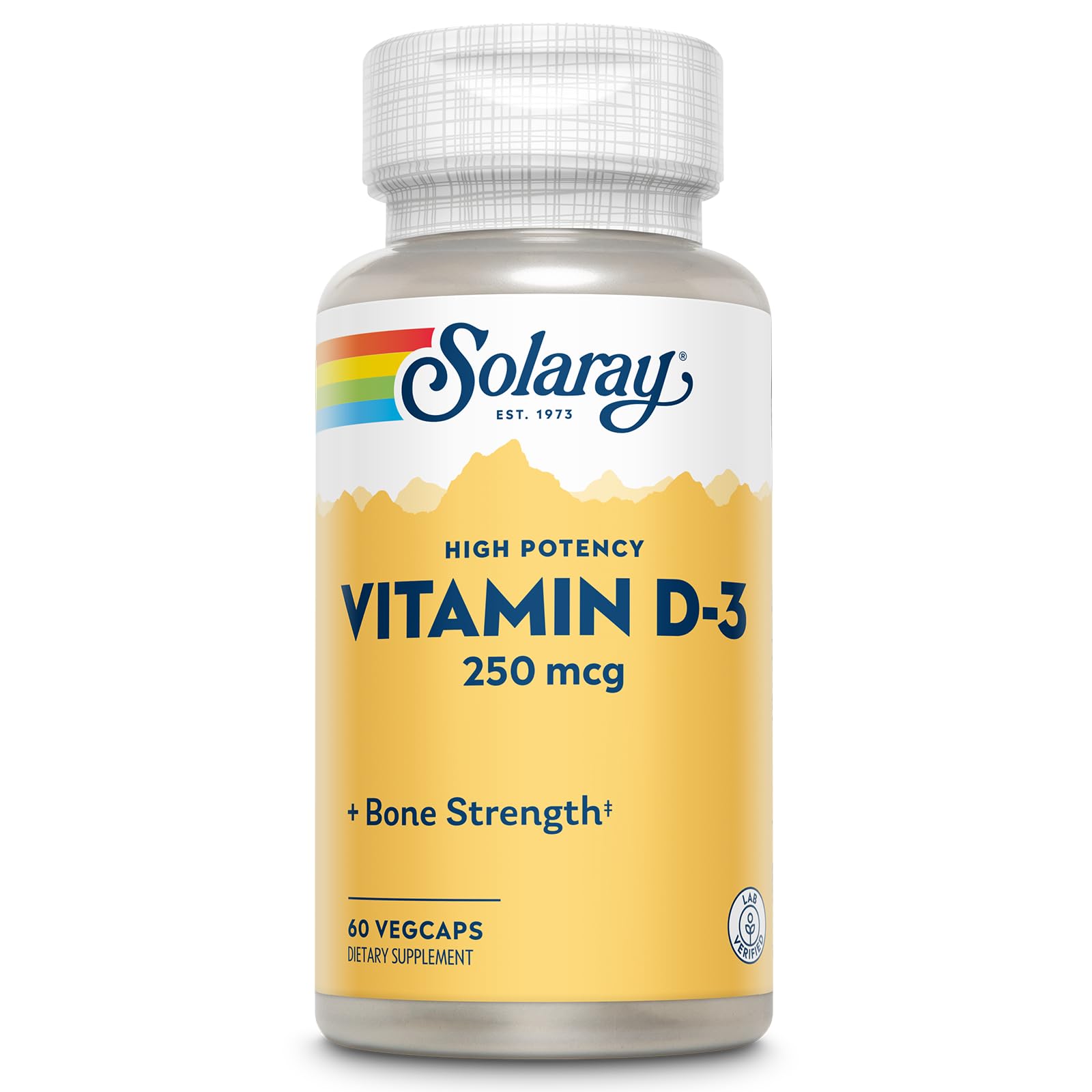SOLARAY Vitamin D3 10000IU Capsules, 60 Count