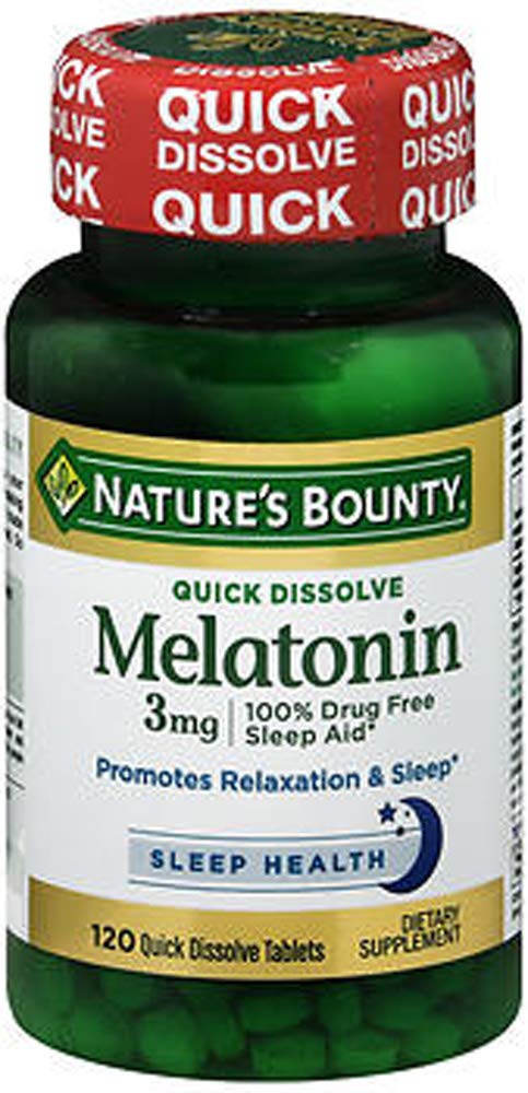 Nature's Bounty Melatonin Quick Dissolve Tablets, 120 Tablets