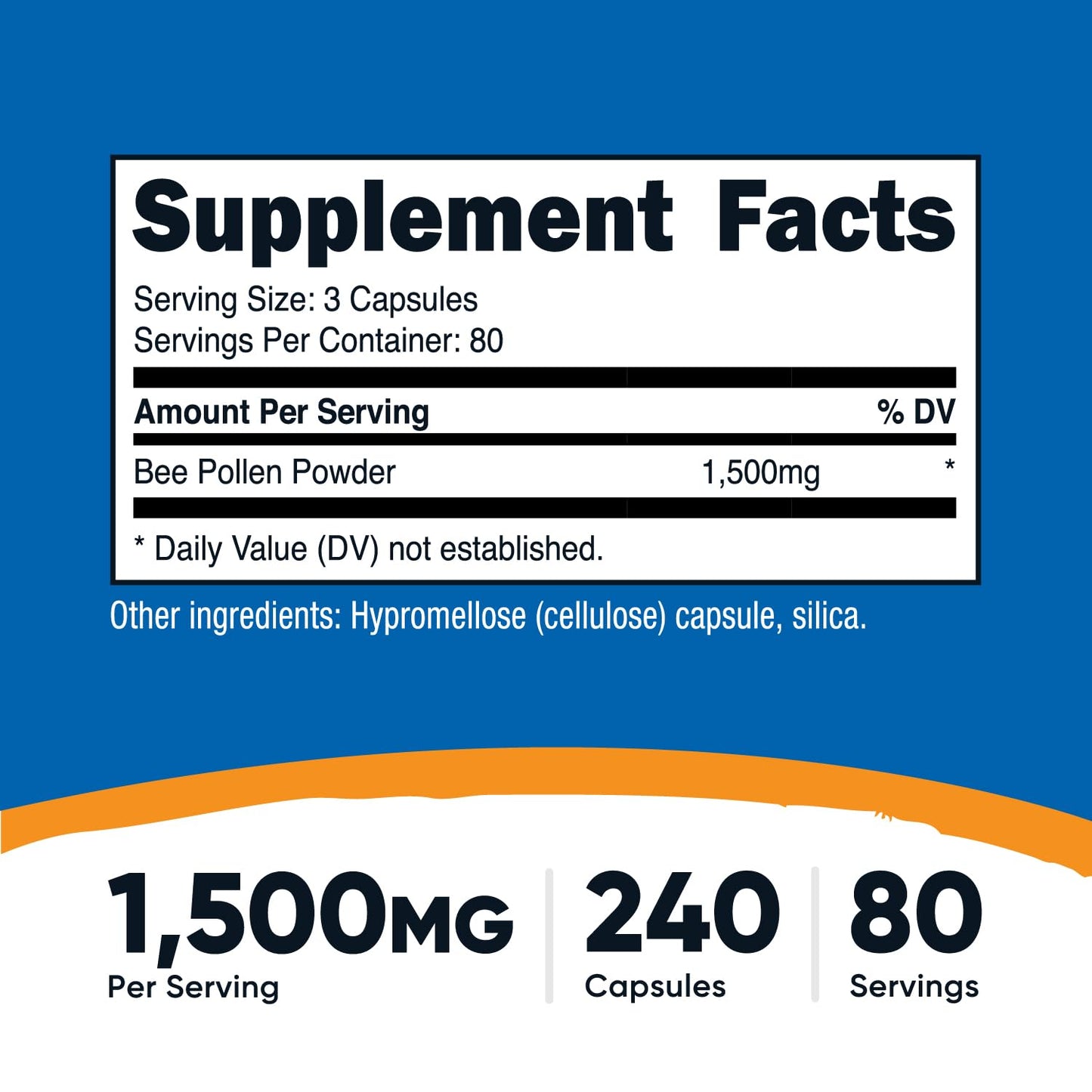 Nutricost Bee Pollen 240 Capsules