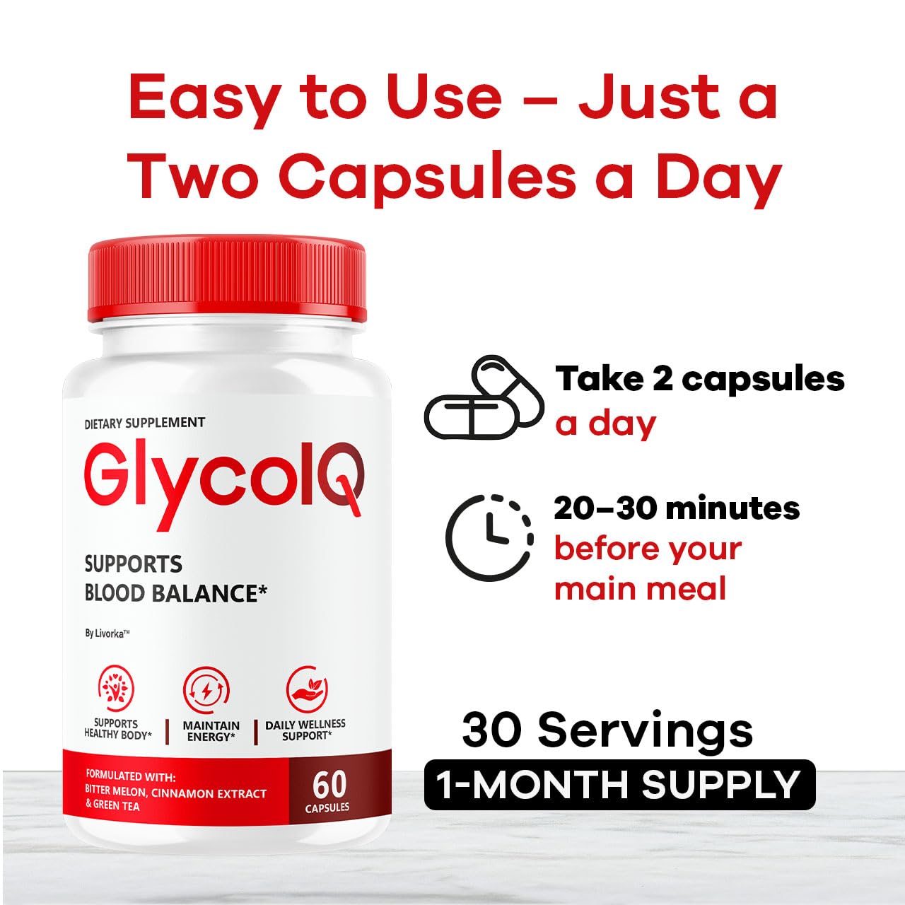 LIVORKA GlycoIQ Capsules 120 Capsules
