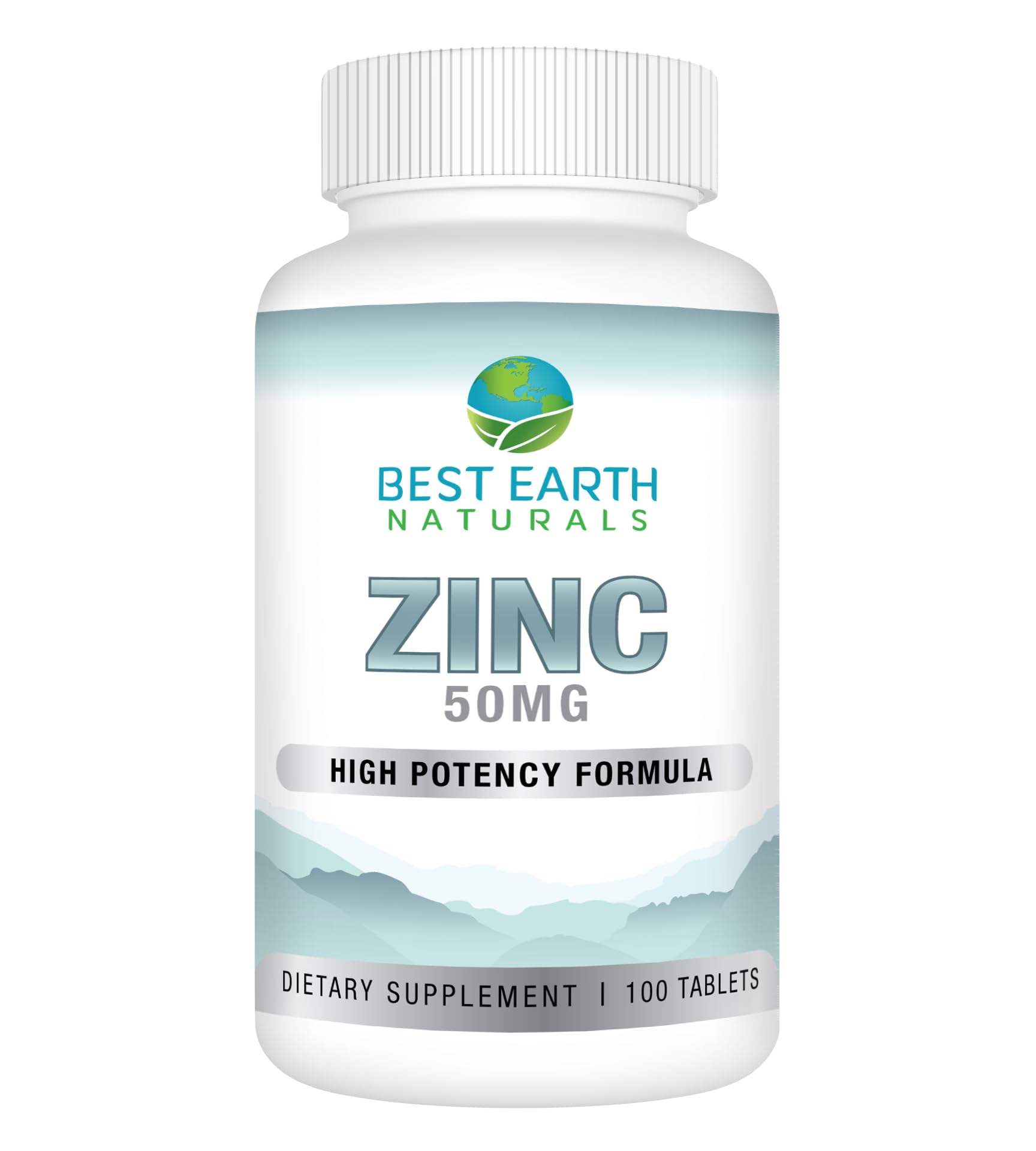Best Earth Naturals Zinc Supplements 50 mg Capsule 100 Count