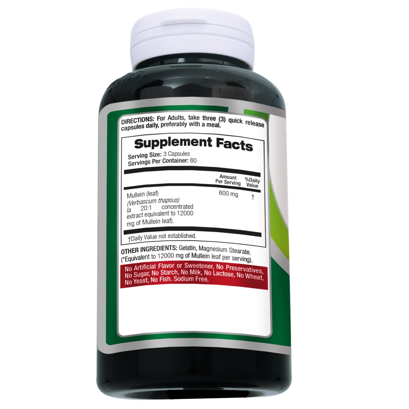 FITO MEDIC'S Mullein Leaf Capsules 180 Capsules