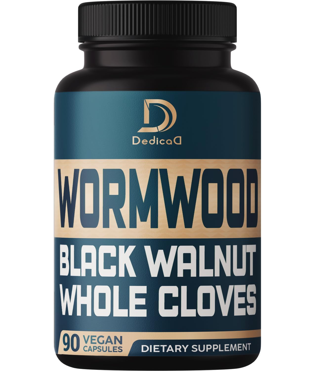 DEDICAD 12in1 Wormwood Black Walnut Clove Capsules, 90 Count