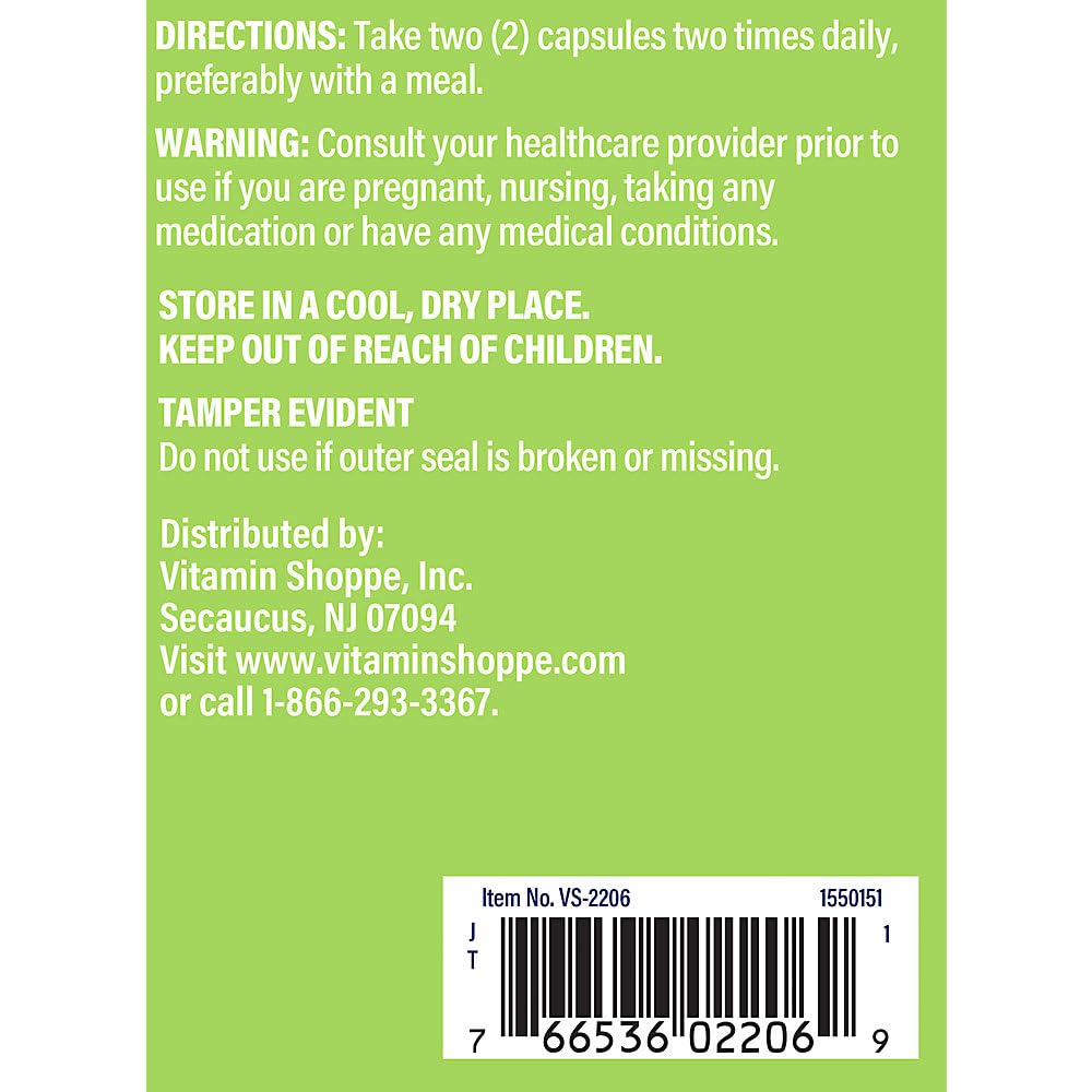 The Vitamin Shoppe Red Yeast Rice 1,200 240 Capsules