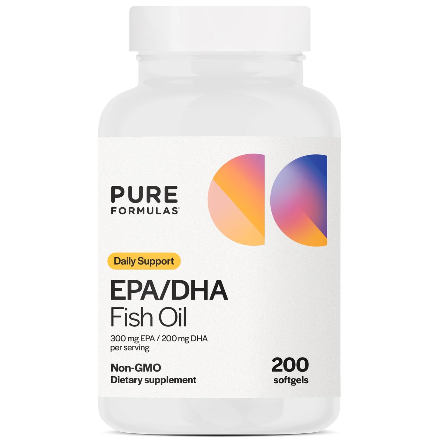 PureFormulas EPA DHA Omega 3 Supplement Softgels 200