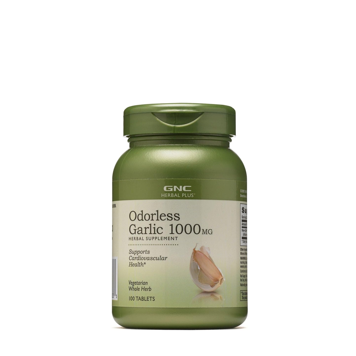 GNC Herbal Plus Odorless Super Garlic 1000mg Tablet, 100 Tablets