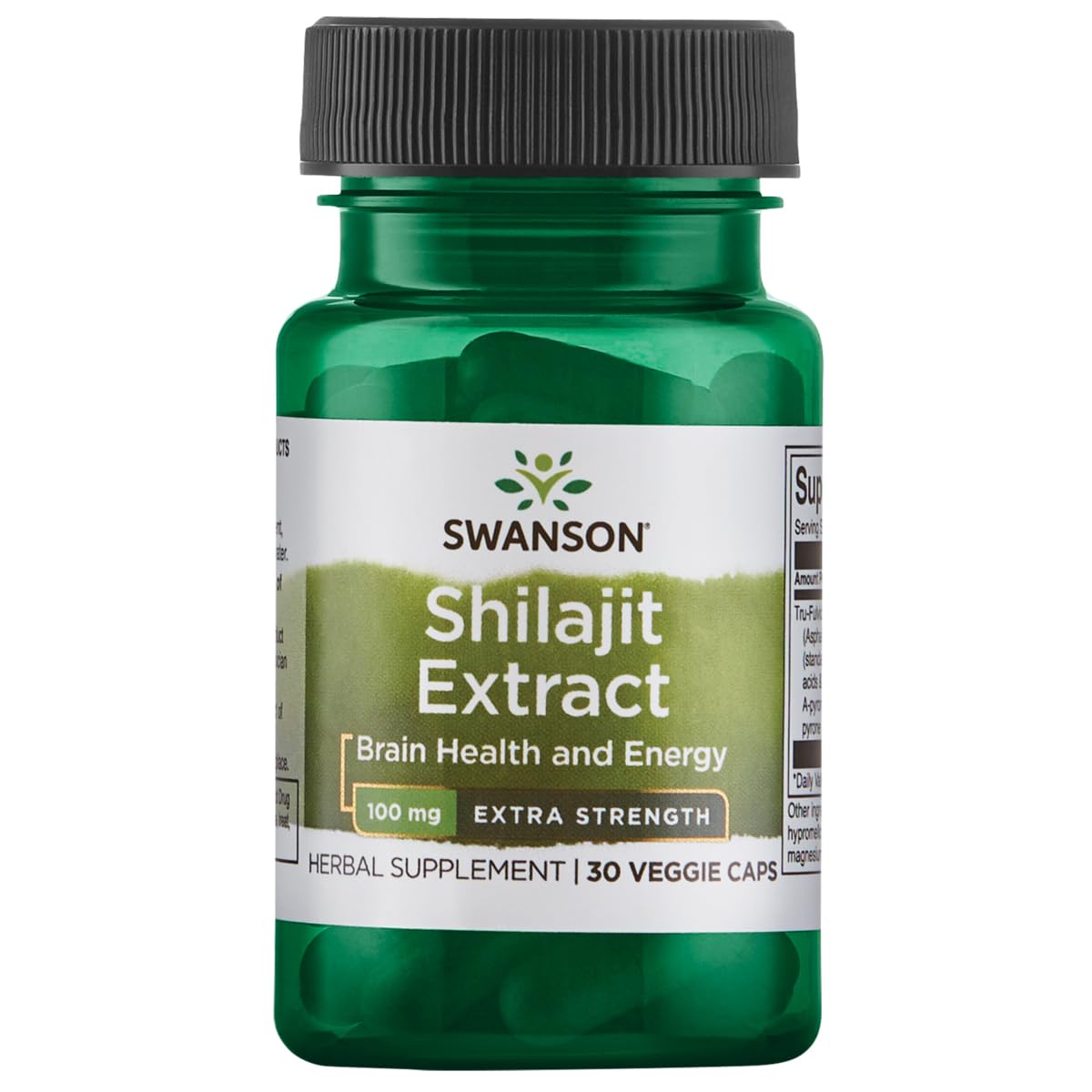 Swanson Shilajit Extract 100 mg Veg Capsules, 30 Count