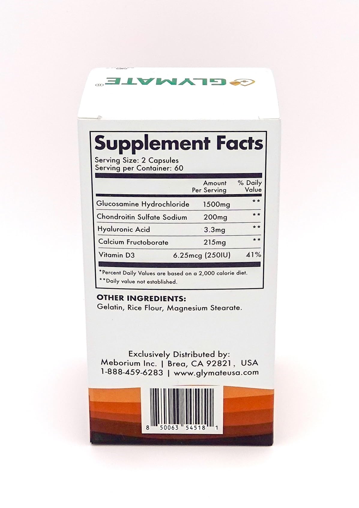 Glymate Glucosamine 1500mg Capsules 120 Count