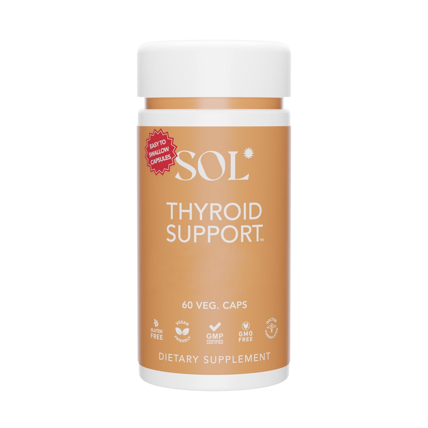 Sol Nutrition Thyroid Support Supplement Capsule 60 Count
