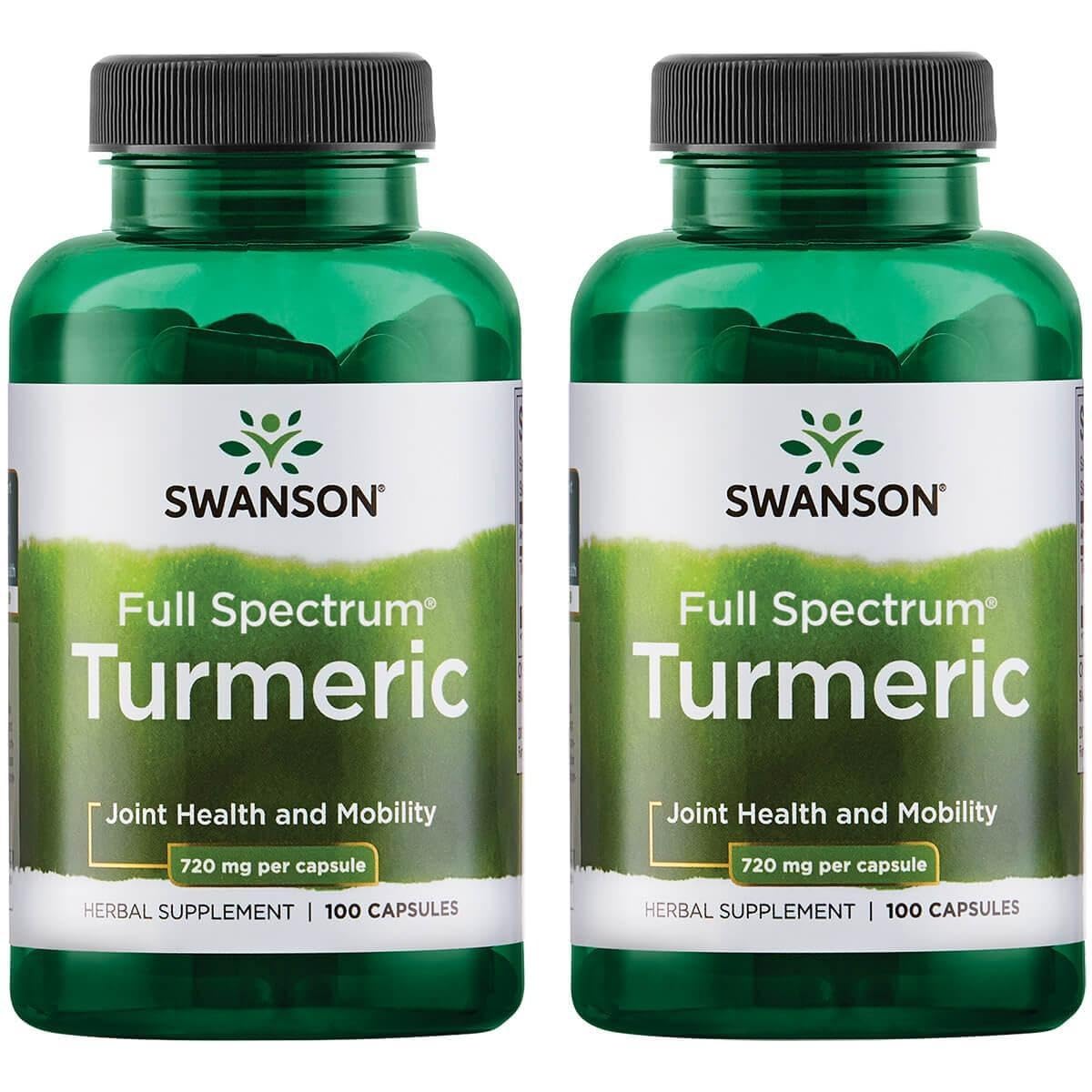 Swanson Premium Brand Turmeric Curcumin Antioxidant Joint Health Cardiovascular Liver Detox Mood and Memory Support Supplement Curcuma Longa (Rhizome) 1.44 Grams (1440 mg) Capsules 200