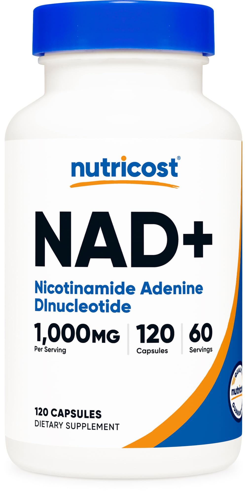 Nutricost NAD+ Supplement 1,000mg per Serving Capsule, 120 Capsules