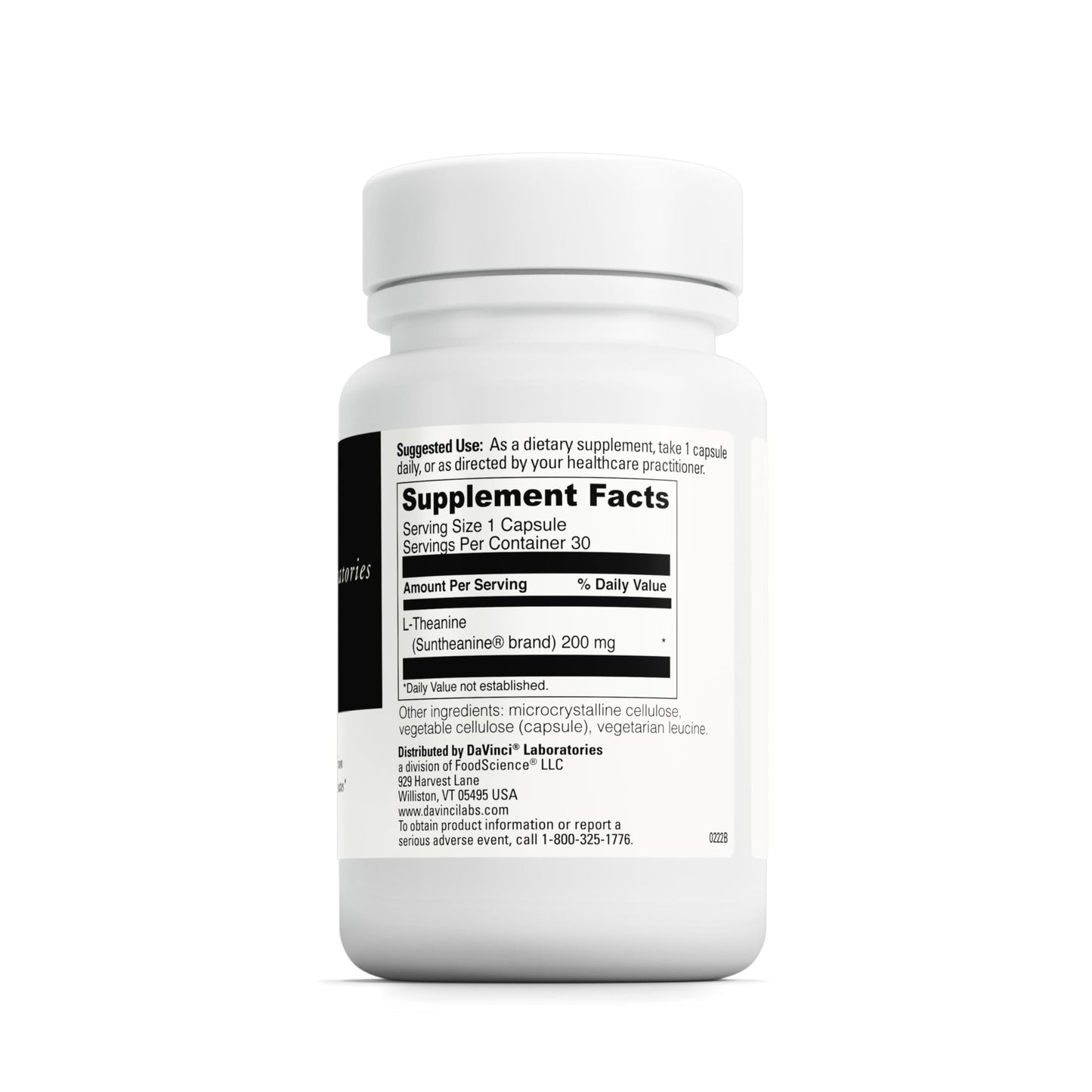 DAVINCI L-Theanine Capsule 30 Count