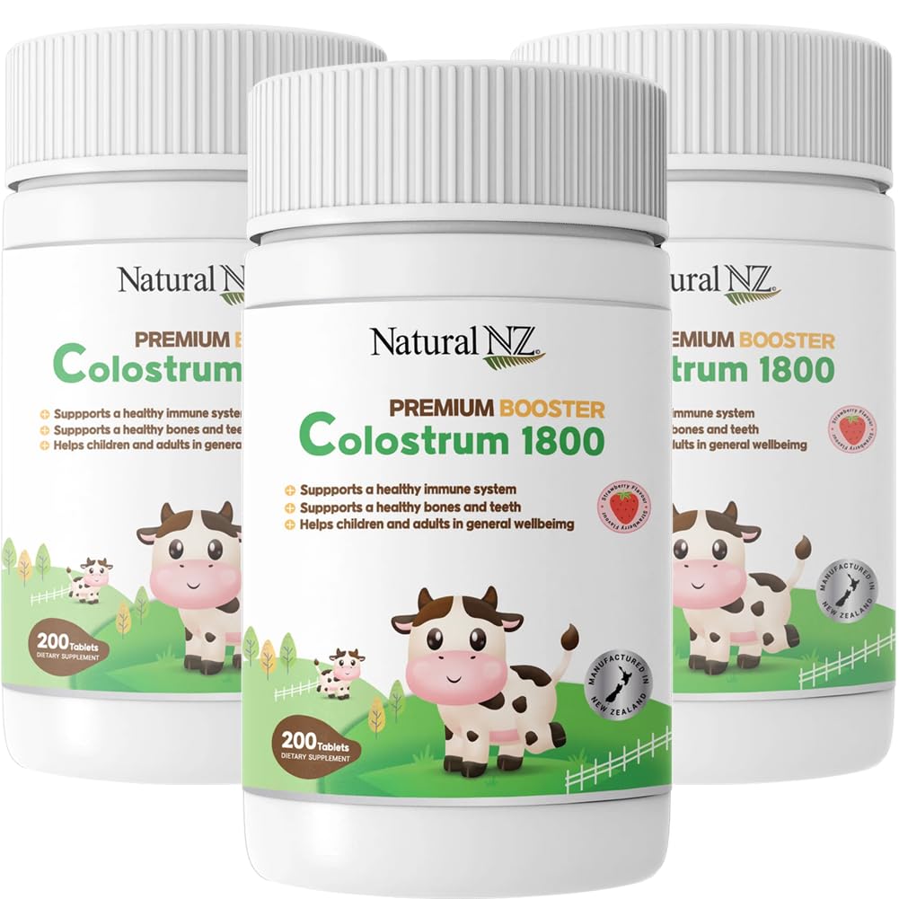 Natural NZ Premium Booster Colostrum 1800 Tablets, 200 Count