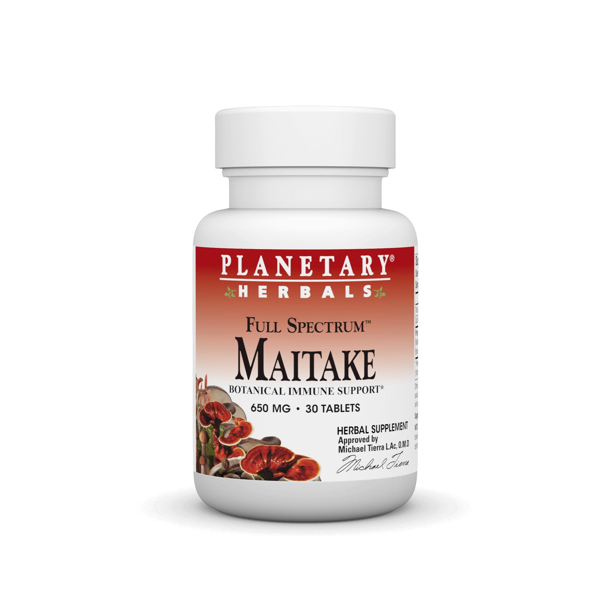 Planetary Herbals Full Spectrum Maitake Mushroom 650mg - 30 Tablets