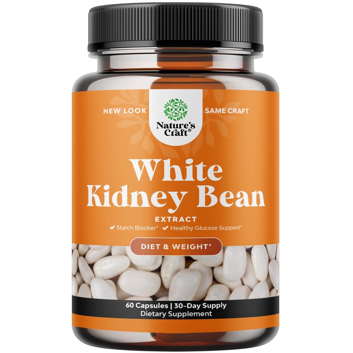 Natures Craft White Kidney Bean Extract Capsule, 60 Count