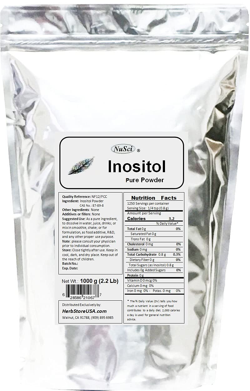 NuSci Inositol Bulk Pure Powder, 35.27 oz