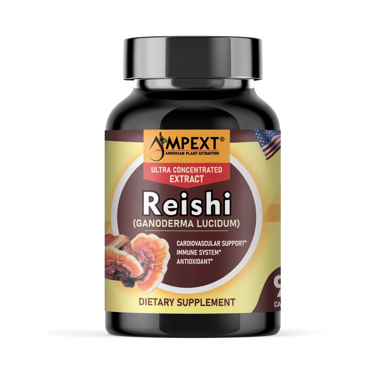 AMPEXT Reishi Mushroom Extract Capsule 90 Count