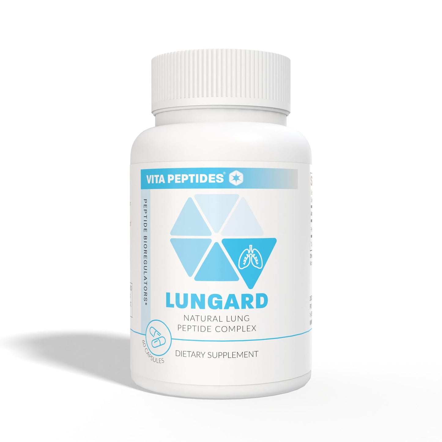 Vita Peptides Lungard Lungs Natural Peptide Bioregulator Capsules 60 Count