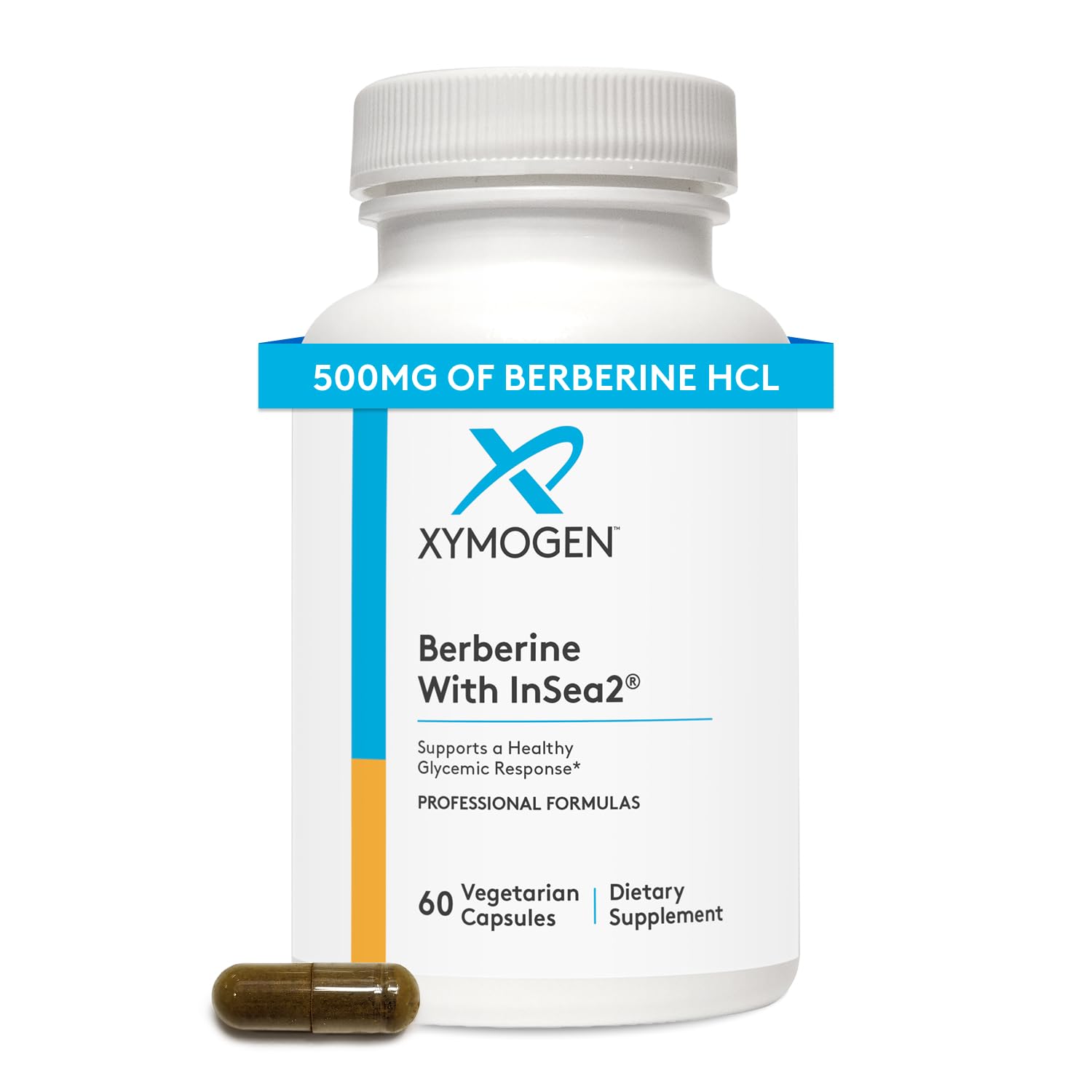 XYMOGEN Berberine with InSea2 - Blend of Polyphenols Capsules, 60 Count