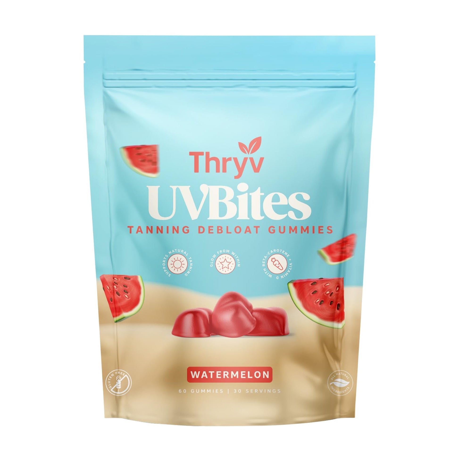 Thryv UVBites Tanning Gummies, 60 Count
