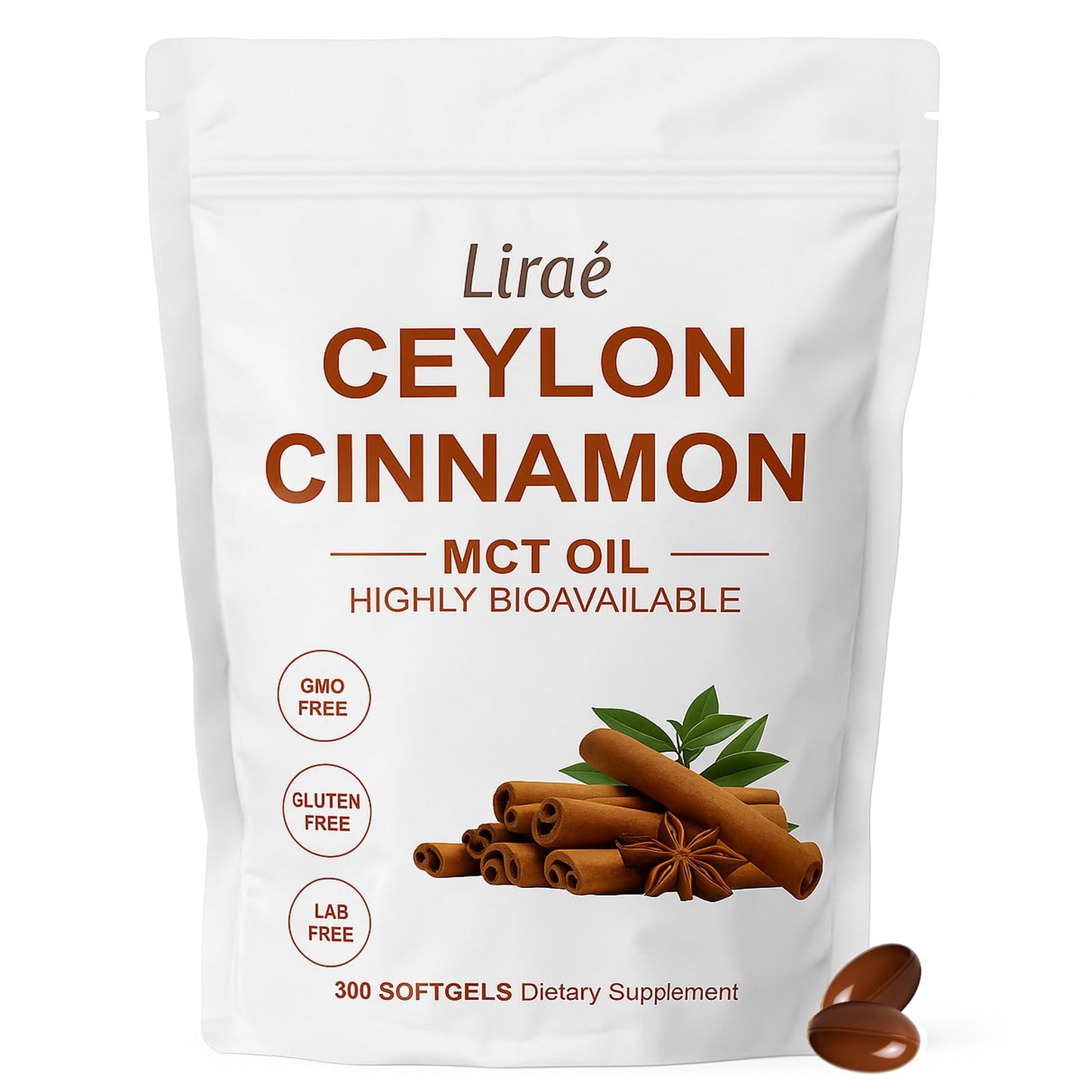 YLOTRE Lirae Ceylon Cinnamon Capsules 300 Capsules