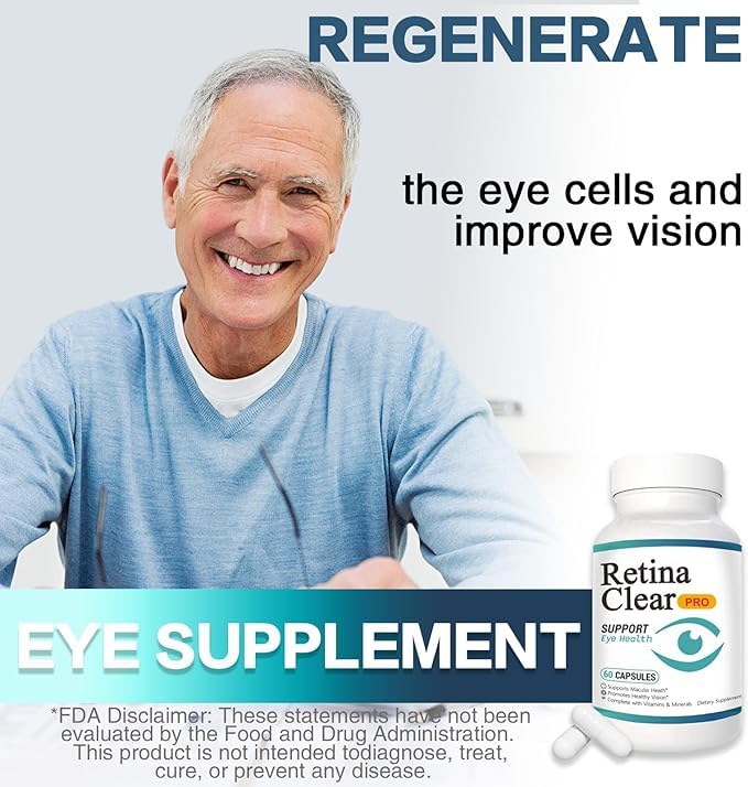 Vunexo Retina Clear Pro Eye Supplement Capsules 180 Count