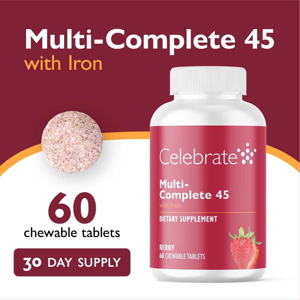 Celebrate Bariatric Supplements Multi-Complete Chewables Tablet, 60 Tablets