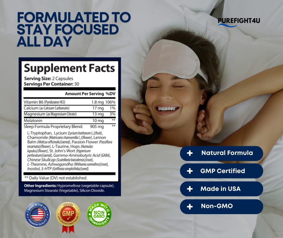 PureFight4U Sleep Guard Plus Capsule, 60 Capsules