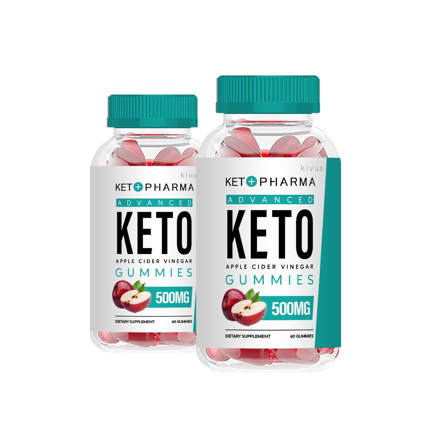 kivus Keto Pharma Advanced Keto ACV Gummies, 120 Gummies